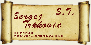 Sergej Trpković vizit kartica